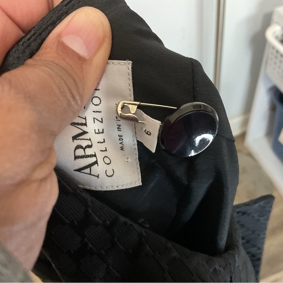 Armani Collezioni Black Blazer Size 6 - Picture 10 of 13